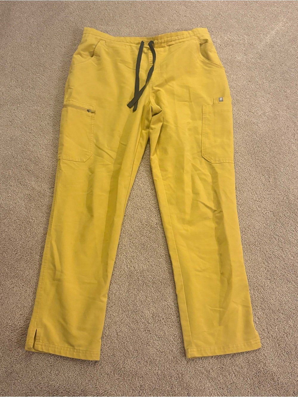 Figs Womens Yola Skinny Scrub Pants, limited edition yellow. Size MP